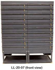 Laptop Lock-Up� Model LL-20-07 front view: : Secure Laptop Cabinet, Locking Laptop Storage, Laptop Charging Cabinet, ESD safe cabinet